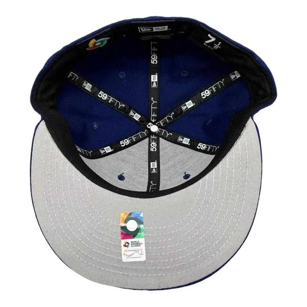 New Era Dominican Republic World Baseball Classic 59FIFTY Fitted Hat Blue 7 1/8